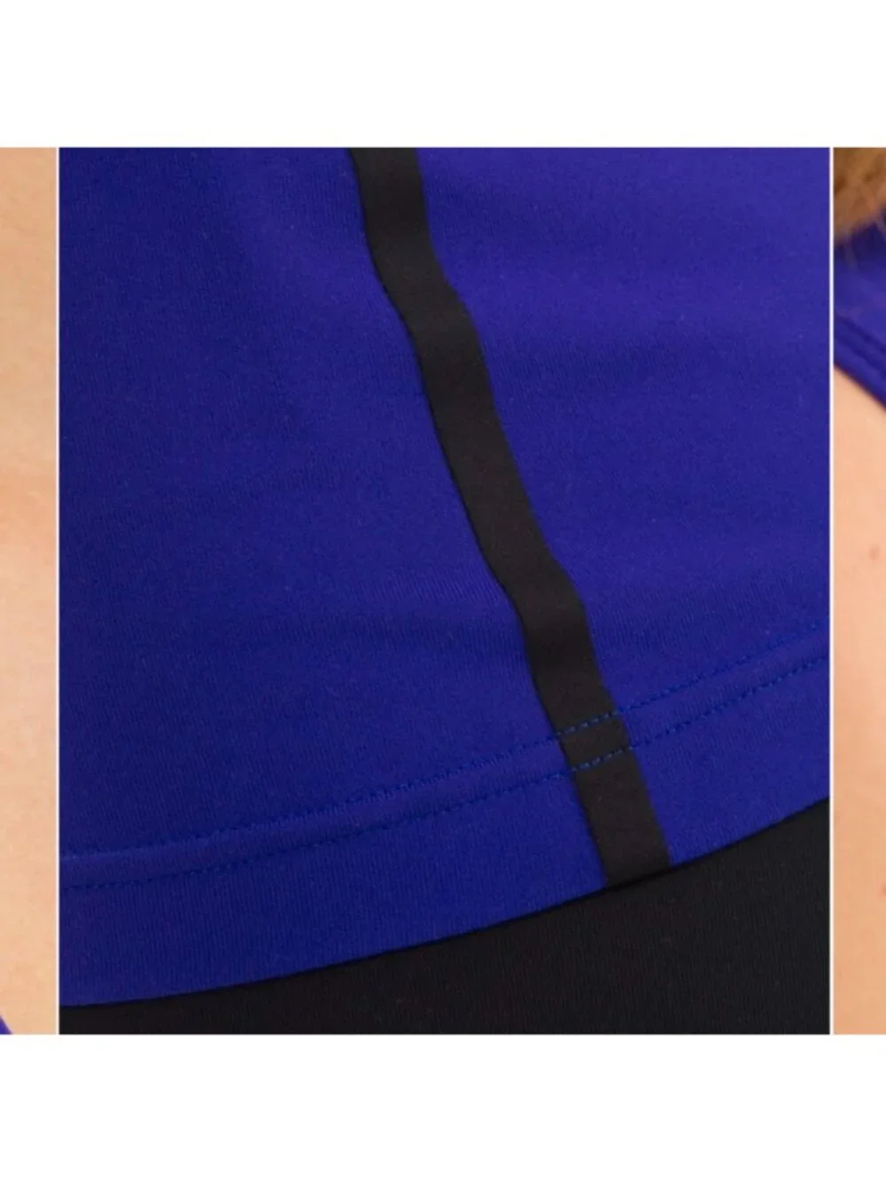 Lululemon Cool Racerback *Bonded reversible Pigment Blue / Black stripe
